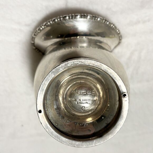 Vintage SHEFFIELD Silver Plate Sugar Scuttle Creamer Set Ornate Engraved England - Picture 5 of 15